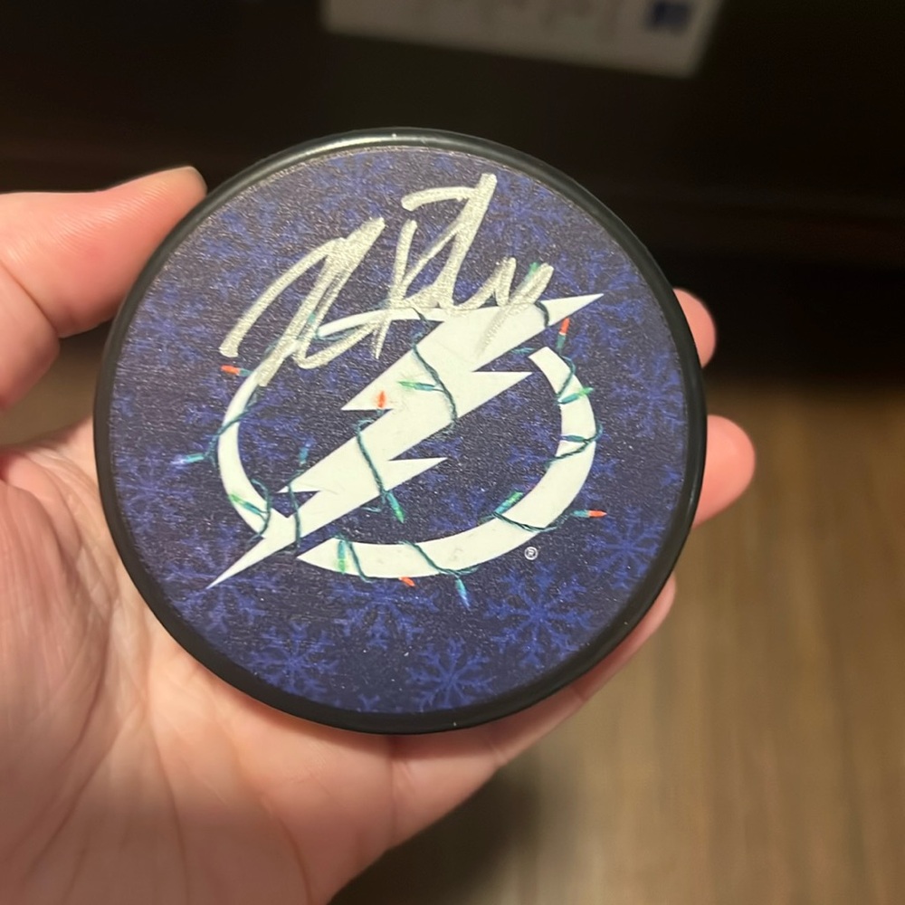 Tampa Bay Lightning Signed Puck